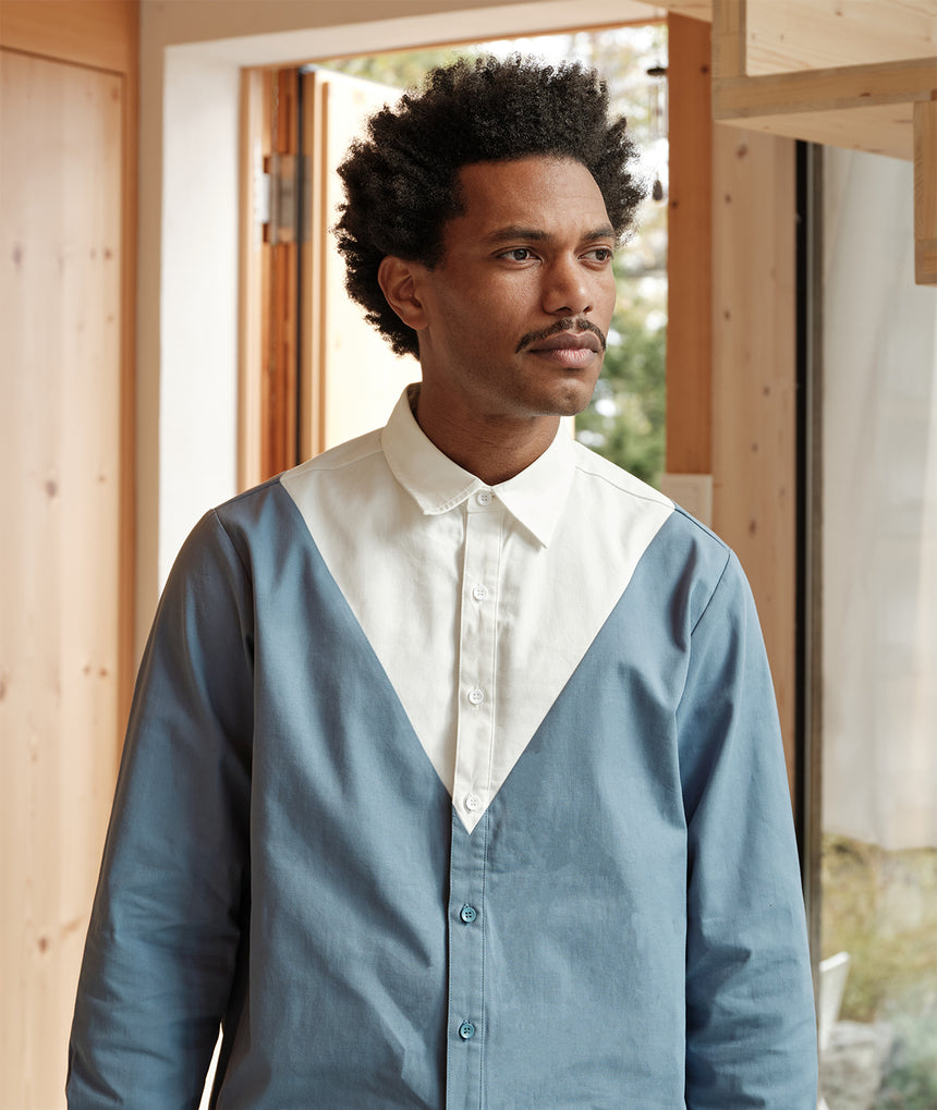 Blue Ace Button Shirt