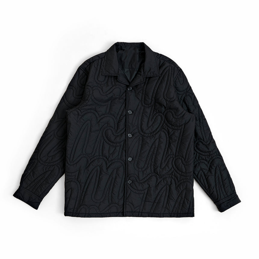 Black W26 Script Heavyweight Hoody