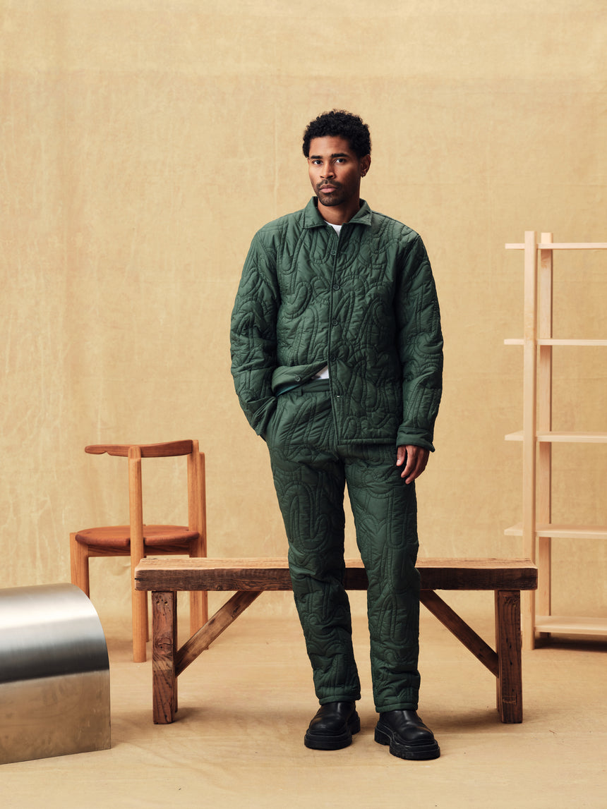 Green Million M Quilt Jacket