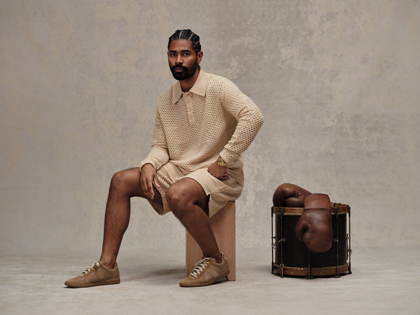 Tan Beach Knit Shorts