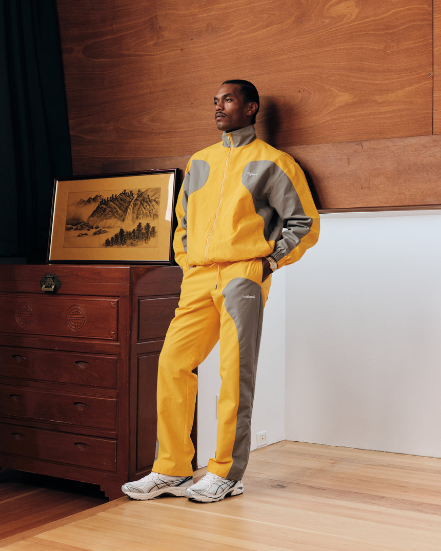Grey & Yellow Track Jacket S25