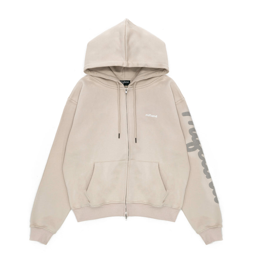 Black W26 Script Heavyweight Hoody