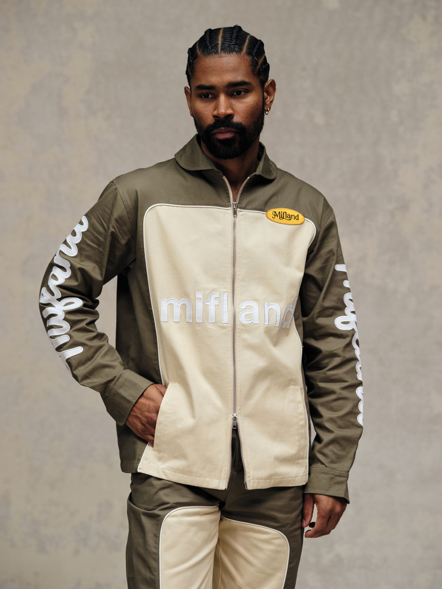 Brown Multiblock Jacket