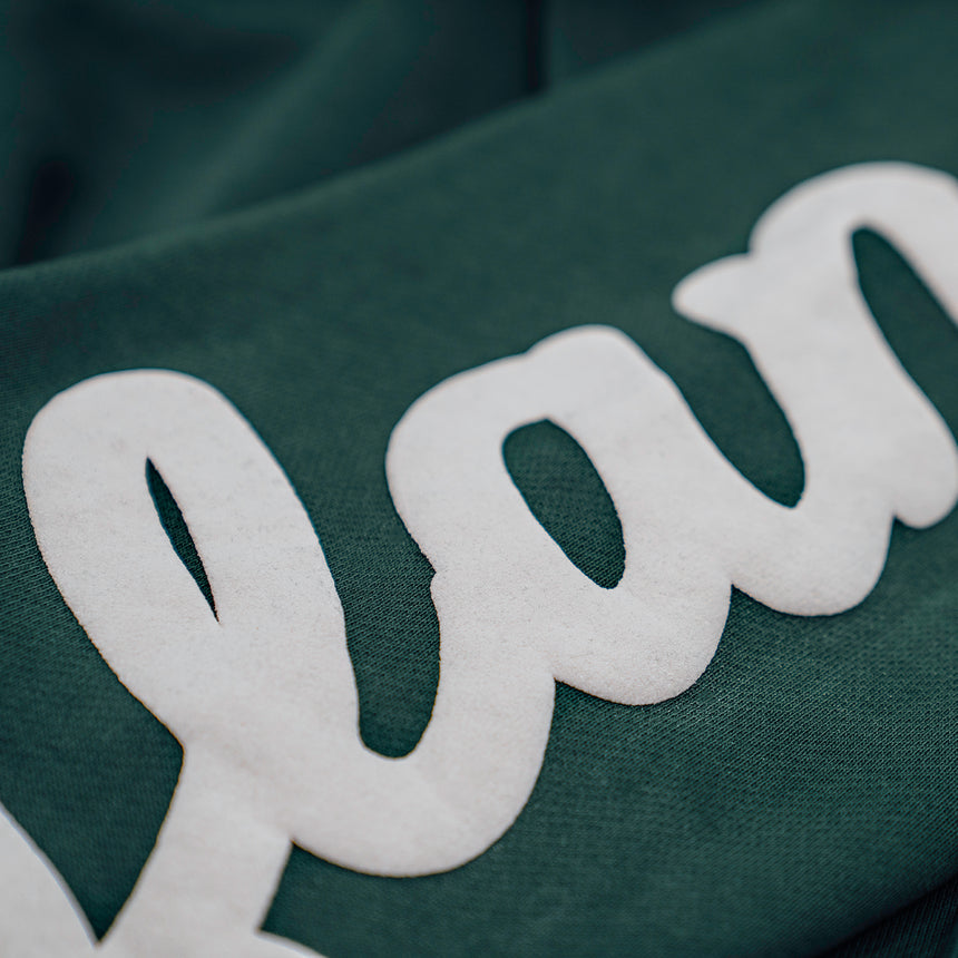 Black W26 Script Heavyweight Hoody