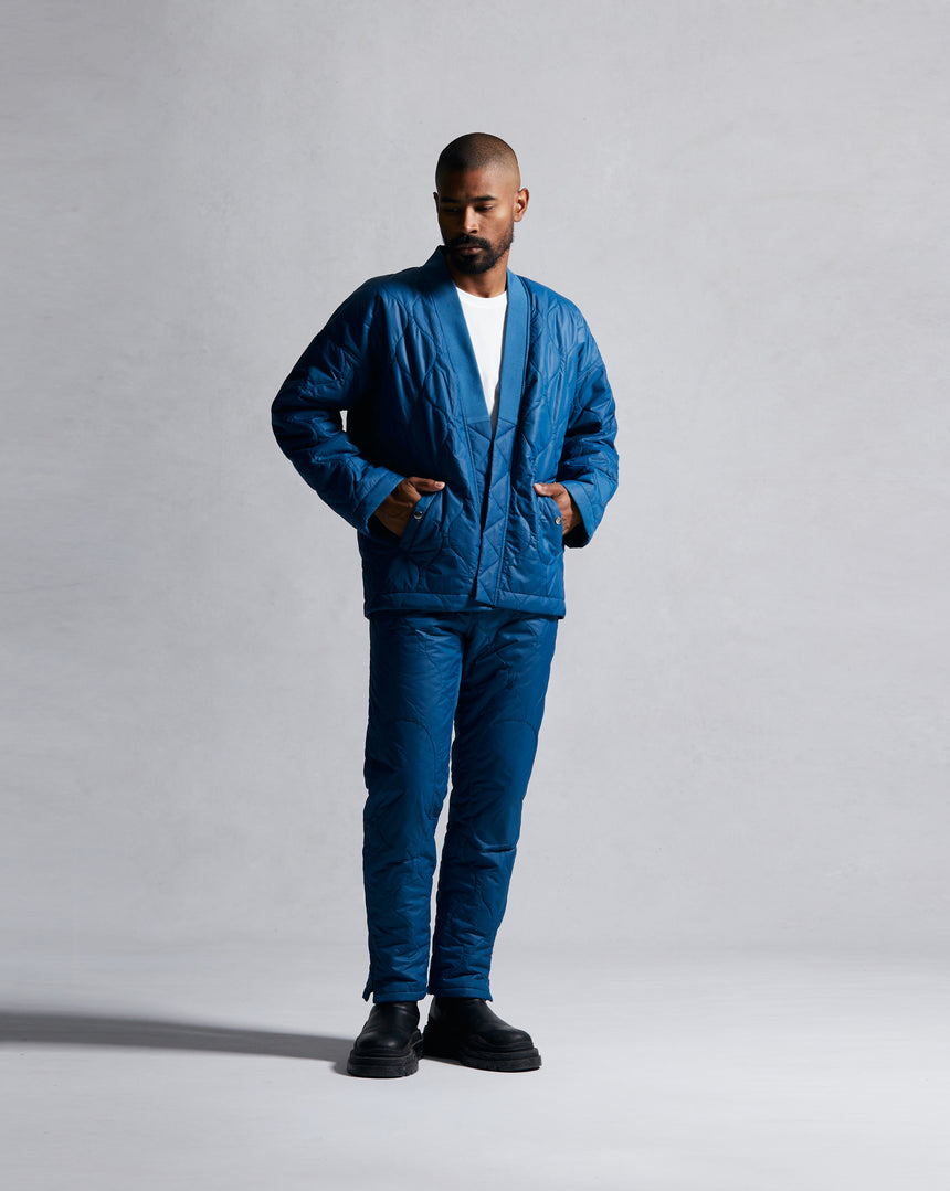 Navy Quilted Overshirt QS LE