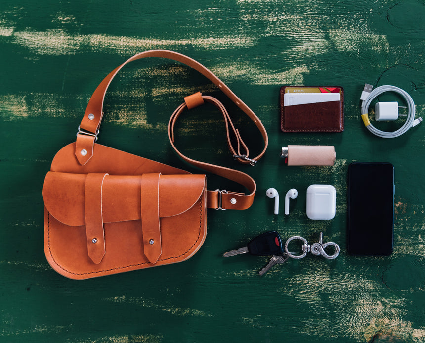 Brown Saddle Bag