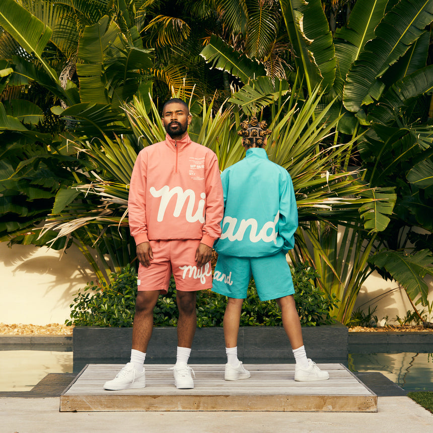 Turquoise Track Jacket Half Zip