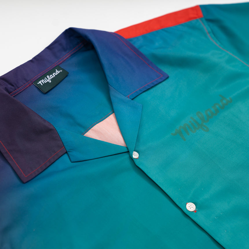 Turquoise & Red S/S Gradient Shirt