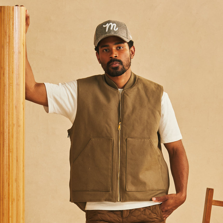 Khaki Utility Vest QS