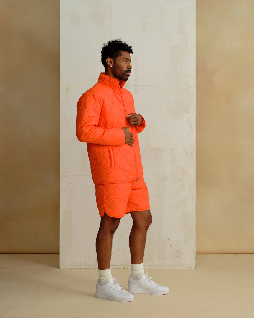 Orange Quilted Jacket LE