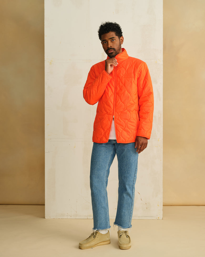 Orange Quilted Jacket LE