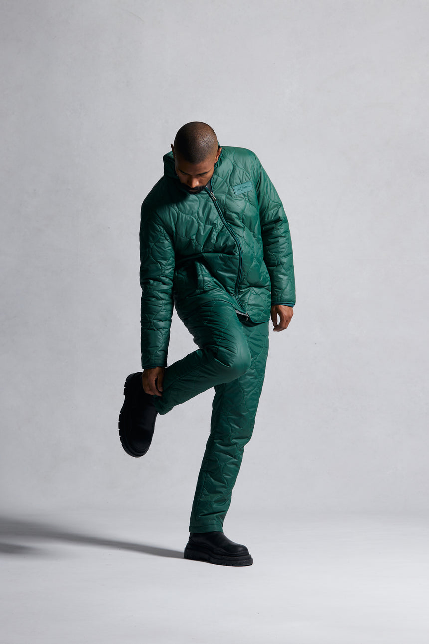 Green Quilted Pant FW22