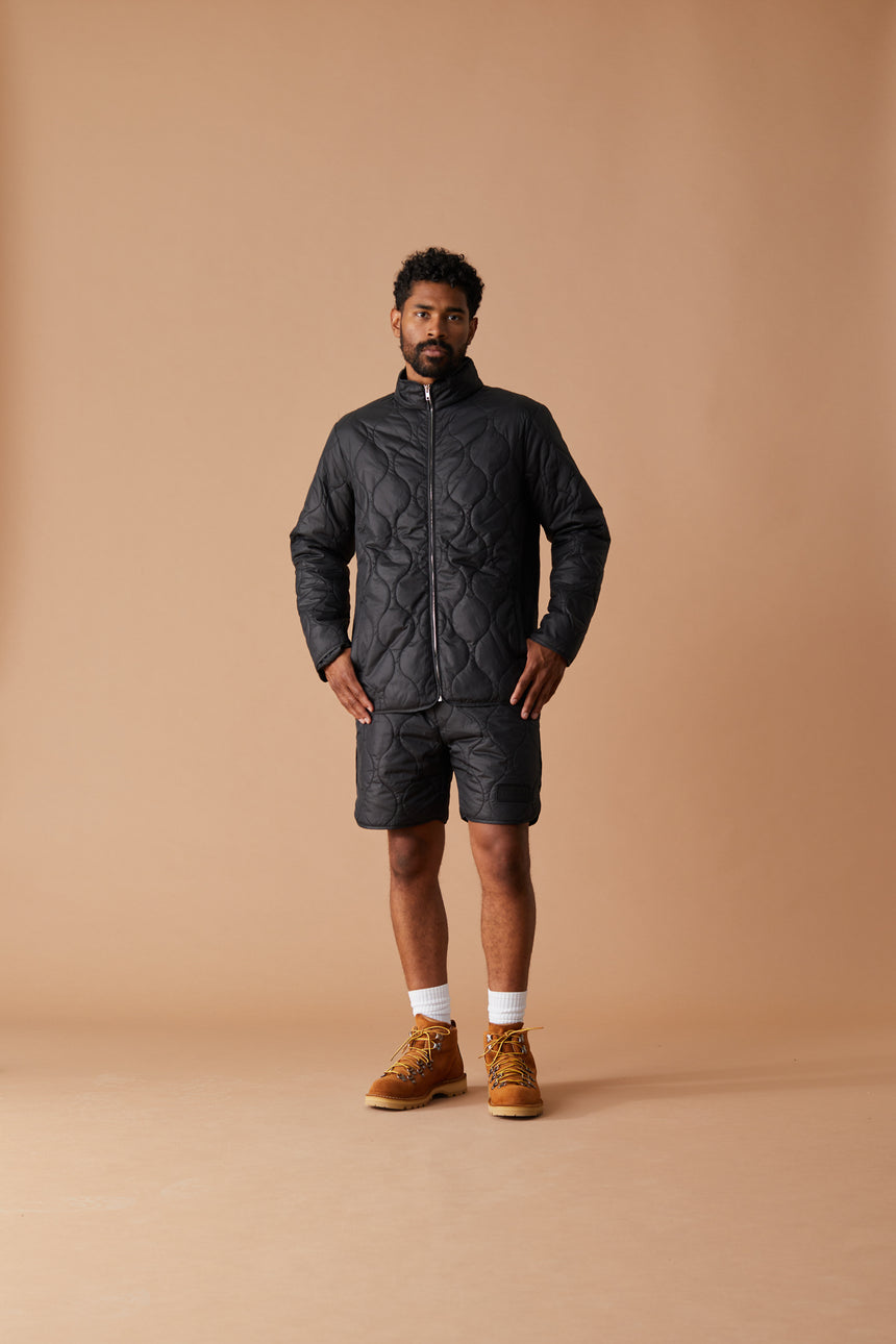 Black Quilted Shorts LE