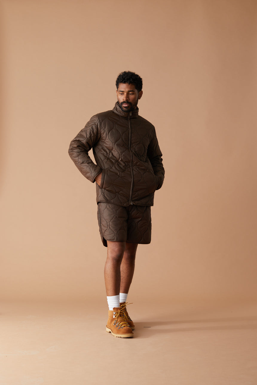 Brown Quilted Jacket LE