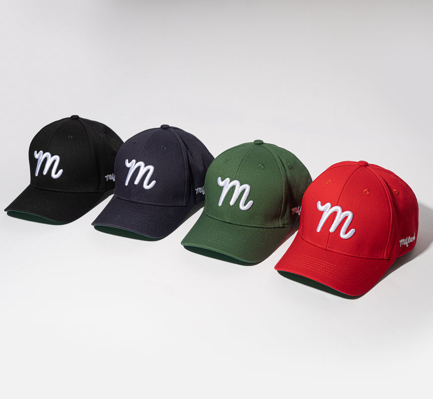 Black Vtg M Baseball Cap