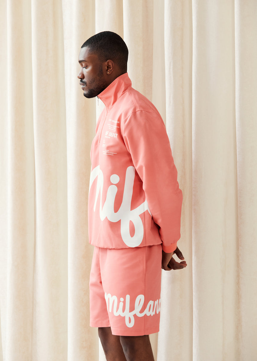 Coral Track Jacket Half Zip
