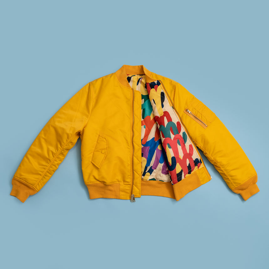 Yellow Reversible MA-1 Flight Jacket